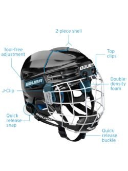 CASCO BAUER PRODIGY COMBO Yth - Imagen 8