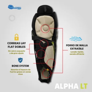 Espinilleras Warrior Alpha LT Senior - Imagen 4